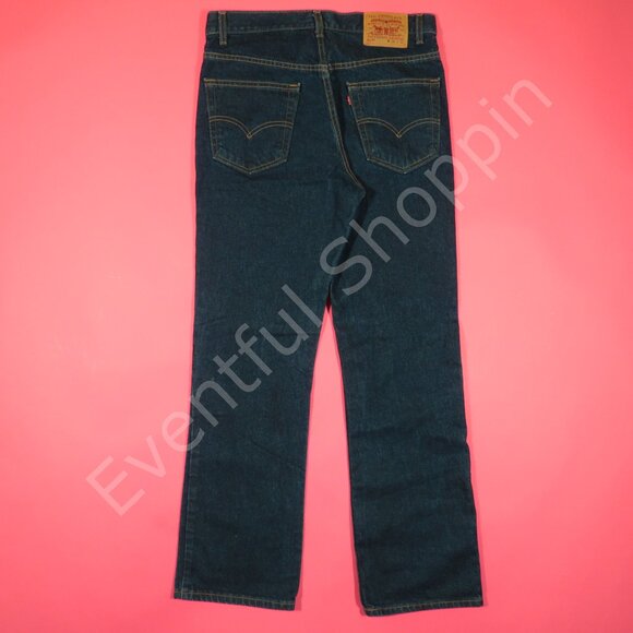 Vintage Levis 517 Jeans Mens 34 Blue Bootcut Made In USA Denim 90s - Picture 3 of 7